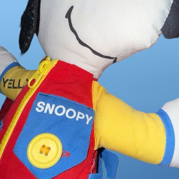 Vintage 1968 Learn to Dress Snoopy Doll Teach Me Snoopy Plush 14" - Picture 5 of 6